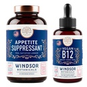 WINDSOR BOTANICALS Ορεκτικό Καταπιεστικό για απώλεια βάρους και Vegan B12 Liquid Bundle