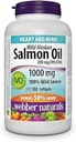Webber Naturals Άγρια Αλάσκας Λάδι σολομού Softgel, 200mg 180 κόμης