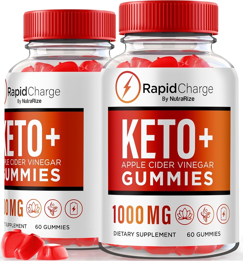 NutraRize (Pack of 2 Rapid Charge Keto + ACV Gummies to Support Overall Health, All Natural Apple Cider Vinegar, Keto Plus ACV Gummy Formula, Gomitas Review (120 Gummies)
