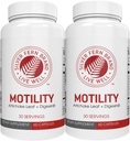 Silver Fern Brand Motility- Μη-Λακτική δυσκοιλιότητα και αργή ενίσχυση κινητικότητας - 120 κάψουλες, 60 ημέρες προσφοράς - Περιέχει φύλλο Artichoke, Τρυφερά λοβοί Okra, & Χειμωνιάτικο κεράσι