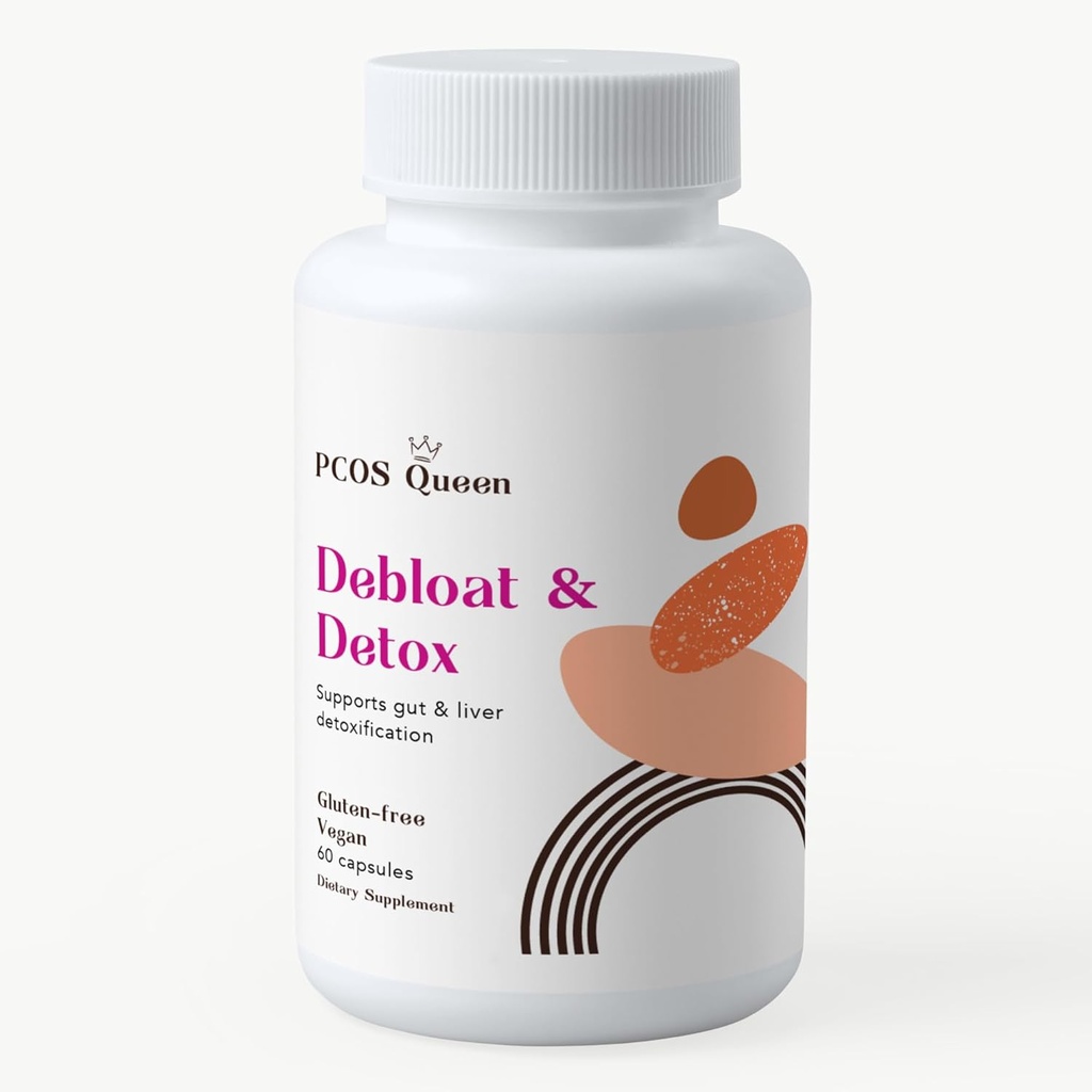 Debloat & Detox - Gut & συμπλήρωμα ήπατος για τις γυναίκες με γαϊδουράγκαθο γάλακτος & δαντελίων - Vegan Formula για την υποστήριξη της αποτοξίνωσης του ήπατος, της πέψης, του αίματος - 1 φιάλη
