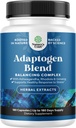 Συμπλήρωμα υποστήριξης βοτάνων Adaptogen Mood - συμπλήρωμα αποκατάστασης προσαρμογών για τη διαχείριση στρες & κορτιζόλης με Ashwagandha Rhodiola Rosea & Maca Root - Vegan Non GMO & Daytime Friendly -180ct
