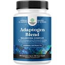 Συμπλήρωμα υποστήριξης βοτάνων Adaptogen Mood - συμπλήρωμα αποκατάστασης προσαρμογών για τη διαχείριση στρες & κορτιζόλης με Ashwagandha Rhodiola Rosea & Maca Root - Vegan Non GMO & Daytime Friendly -180ct