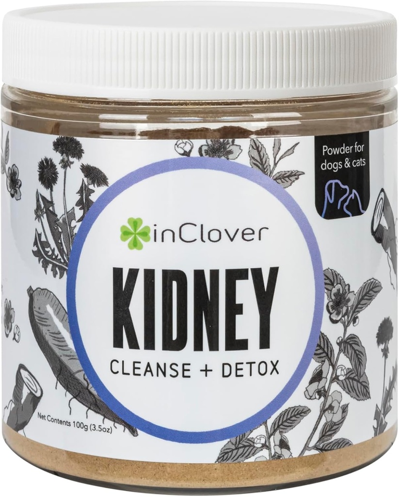 InClover Kidney – Bladder και ούρα συμπλήρωμα υγείας για σκύλους & γάτες - με ρεσβερατρόλη (Found in Cranberries), L-καρνιτίνη & D-Mannose – Υποστηρίζει μια υγιή ουρική και βέλτιστη νεφρική λειτουργία