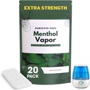 Επιπλέον δύναμη [20 Pack] Menthol Eucalyptus Humidifier Pads - Universal Vapor Pads για όλα τα Vks, Crane, άλλα μοντέλα - Vapopads Replacement - Natural Waterless Vaporizers Pads - Ψυχρά/Flu συμπτώματα