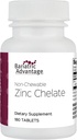 Bariatric Advantage Non Chewable Zinc Chelate, Highly Absorbable 20 mg Zinc Arginine and Zinc Glycine Tablets for Bariatric Surgery Patients - 180 Tablets