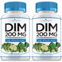 Συμπλήρωμα DIM 200mg - DIM Diindolylmethane Plus BioPerine - Οιστρογόνος Ισορροπία, Ορμονική Εμμηνόπαυση Ανακούφιση, Θεραπεία Ακμής, Vegan - 120 Count