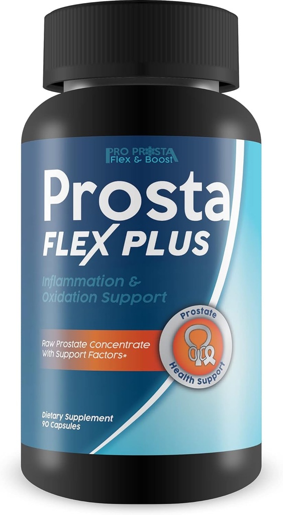 Pro Prosta Flex Plus - Υποστήριξη Μειωμένη Φλεγμονή, Βελτιωμένη Κυκλοφορία, Μειωμένη Οξειδωτικό Στρες, Και Καλύτερη Συνολική Υγεία - Βότανο Blend Με Κουρκουμάς για Prostate - Ανδρική Φόρμουλα