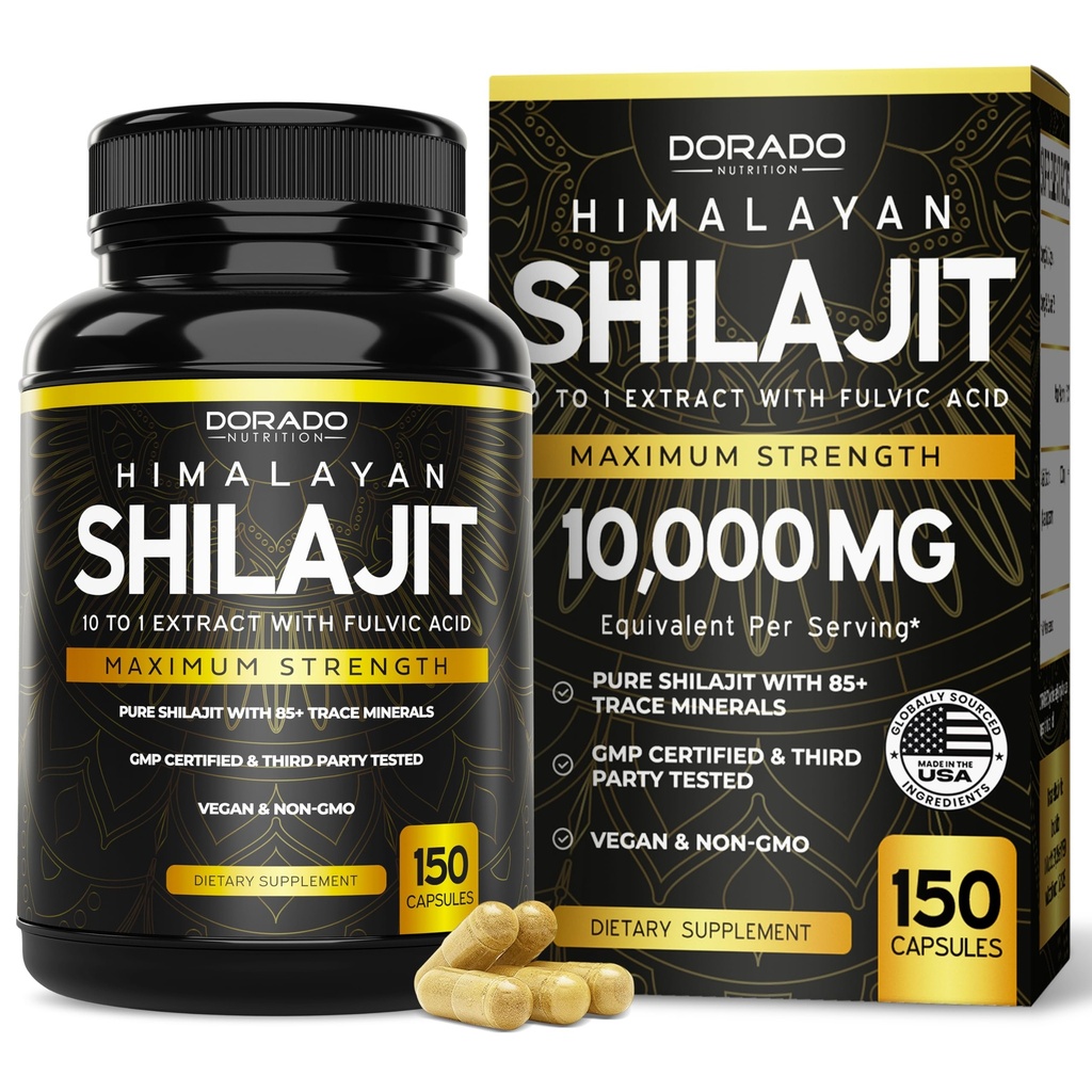 Shilajit Κάψουλες με 85+ Trace Minerals (75 ημέρα προσφοράς, 1000mg εκχύλισμα ανά υπηρεσία) Imalayan Shilajit για άνδρες & γυναίκες με Fulvic Acid - τρίτο μέρος δοκιμαστεί συμπλήρωμα, μη GMO, Vegan & ΗΠΑ