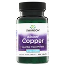 Swanson Copper Mineral Supplement - 2 mg (Χηλικός χαλκός) - Αντιοξειδωτικό, ανοσοποιητικό σύστημα και υποστήριξη κυττάρων - 300 δισκία