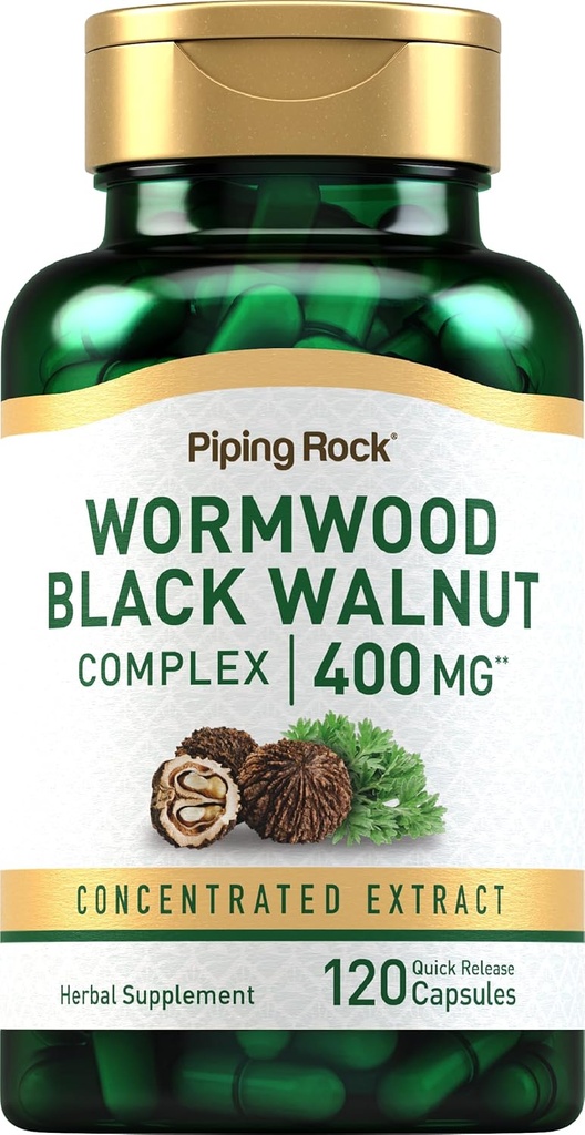 Piping Rock Wormwood Black Walnut Κάψουλες 400mg 