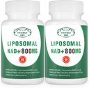 NAD+ συμπλήρωμα Liposomal NAD+ Plus 800MG Νικοτιναμίδη Ριβοζίδιο Εναλλακτική για την ενέργεια των κυττάρων, την υγιή γήρανση και την επισκευή μυών 120 κάψουλες (πακέτο του 2)