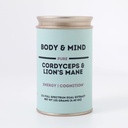 Body & Mind - Καθαρό βιολογικό λιονταράκι Μανιτάρια & Cordyceps Μανιτάρια 12:1 Διπλό εκχύλισμα - Εστίαση, Γνωμάτευση, Ενέργεια, Αντοχή - 100% Φρουτιστικά σώματα - Προσθήκη στο νερό / Tea/Coffee/Smoothies - 125 γραμμάρια