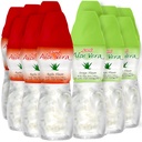 Aloe vera juice (Grape & Apple) Aloe vera drink with bigger chunks of pure aloe pulp (12 Packs) Plant based juice great for hydration and contains large aloe pulp. Aloe vera juice is healthy