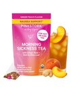 Pink Stork Organic Morning Sickness Εγκυμοσύνη Τσάι - Ζεστό ή Παγωμένο Τσάι - Προγεννητική Heartburn, δυσπεψία, και δυσκοιλιότητα Υποστήριξη - 1ο Trimester Εγκυμοσύνη Πρέπει να έχει - Ginger Ροδάκινο, 15 Σακάκια