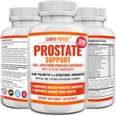 Συμπληρώματα Prostate για τους άνδρες (120 κάψουλες), Saw Palmetto Prostate Health Support - 33 Βιταμίνες & Βότανα - Beta Sitosterol Plus B6, Σελήνιο & Ψευδάργυρος για Υγιεινή ούρηση Συχνότητα & Ροή & Σωστός Ύπνος
