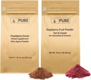 PURE ORIGINAL INGREDIENTS Chasteberry Extract and Raspberry Fruit Powder Bundle, 1 lb Each, Gluten-Free, Non-GMO