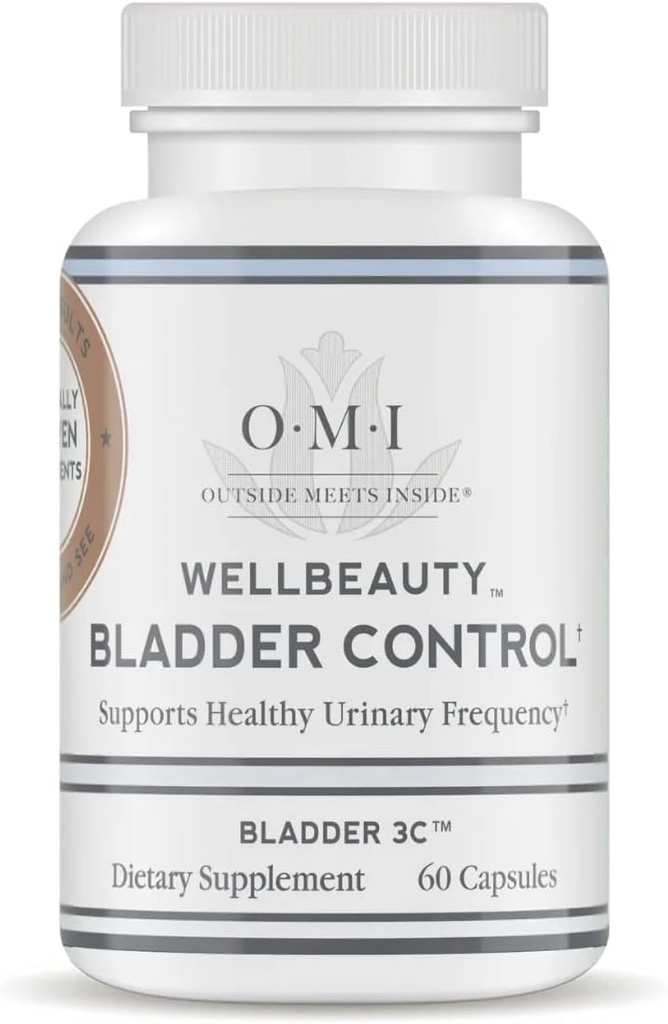 OMI WellBeauty Bladder Control, κλινικά αποδεδειγμένο για την υποστήριξη της ουρικής συχνότητας, μείωση των επισκέψεων στο μπάνιο, 60 κάψουλες λαχανικά