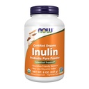 NOW Συμπληρώματα Τροφίμων, Inulin Prebiotic Pure Powder, Certified Organic, Non-GMO Project Επαληθευμένο, Εντερική Υποστήριξη*, 8-Ounce