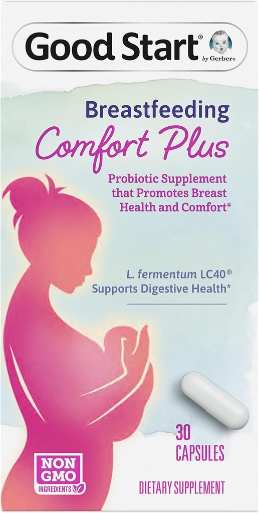 Gerber Καλή έναρξη Probiotic συμπλήρωμα, Θηλασμός Comfort Plus, 30 κάψουλες