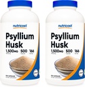 Nutricost Psyllium Husk 1500mg; 500 Capsules (2 Bottles)