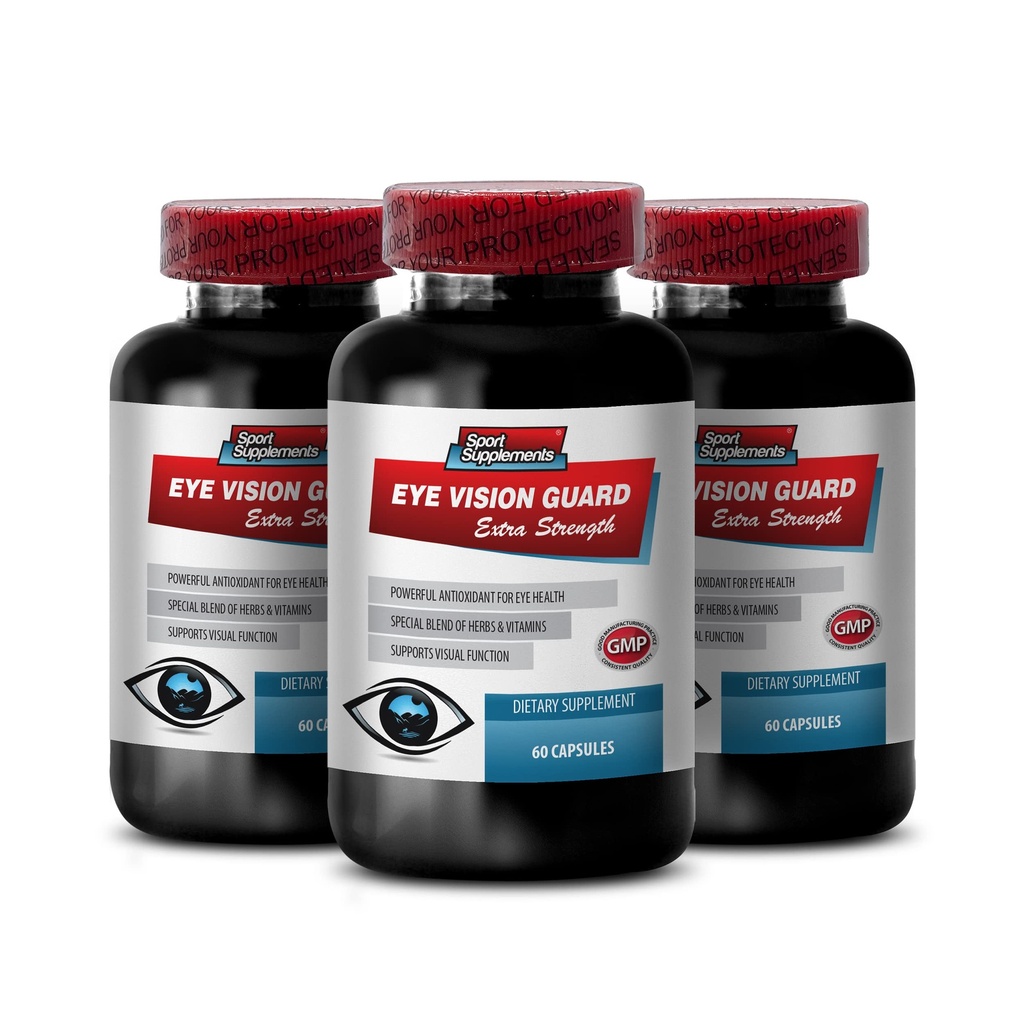 Eye Formula Lutein & zeaxanthin - Φρουρά όρασης - Επιπλέον δύναμη, συμπλήρωμα βατόμουρο, Βιταμίνες ματιών για την όραση, Bilberry εκχύλισμα για τα μάτια, χάπια υποστήριξης όρασης, Lutein με Bilberry, 3B 180 Caps