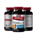 Εκχύλισμα ριζών - Anti Gray Hair - Anti grey hair serum, Folic Acid, Biotin, Pantothenic Acid, Catalase, εκχύλισμα ουράς αλόγου, Saw Palmetto, PABA, L-Tyrosine, εκχύλισμα ρίζας νεφελών - 1B 60 Cap