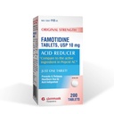 Glenmark Θεραπευτικά Αυθεντική Δύναμη Τα δισκία Famotidine, 10 mg, Acid Reducer for Heartburn Relief, 200 Count