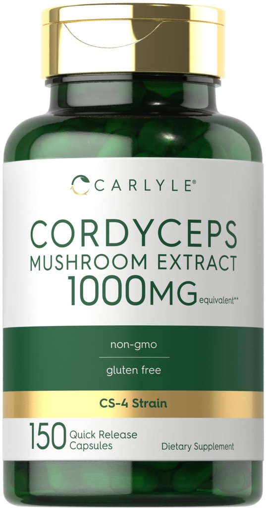 Carlyle Cordyceps κάψουλες μανιταριών 1000mg 
