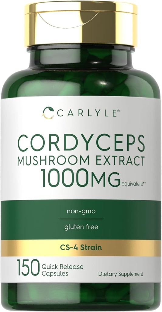 Carlyle Cordyceps κάψουλες μανιταριών 1000mg 