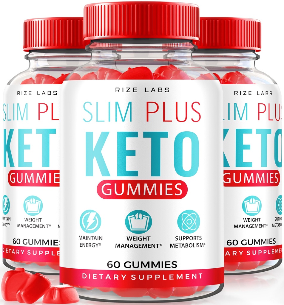rize labs - Slim Plus Keto ACV Gummies για Σύνθετη απώλεια βάρους, όλα τα φυσικά συμπλήρωμα μηλίτη μήλου ξύσμα (180 Gummies)