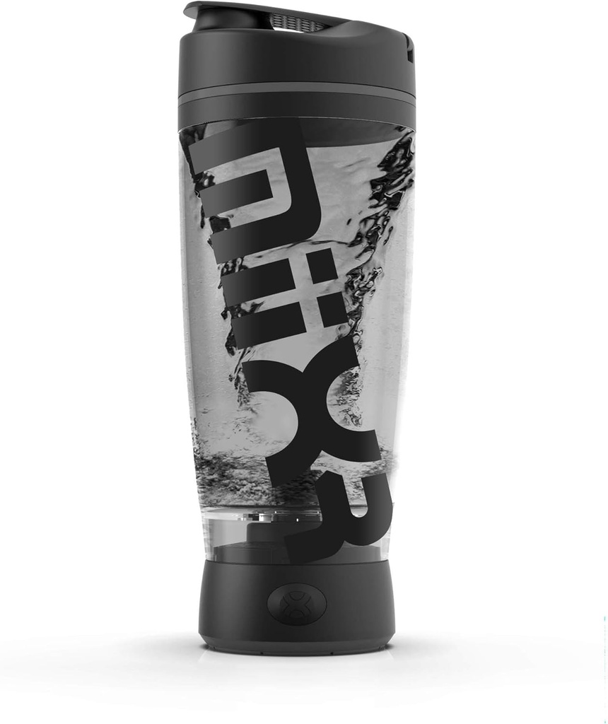 Promixx Original Shaker Bottle (MiiXR Edition) - Μπαταρία που τροφοδοτείται για Smooth Protein Shakes - BPA Free, 20oz Cup (Black/Gray)