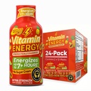Vitamin Energy Focus+ Extra Strength Energy Shot Tropical Infusion 24 Pack, 260mg Natural Caffeine, B-Vitamins, CoQ10, Amino Acids, Focus, Productivity & Clarity, Zero Sugar, Gluten-free, 1.93 fl oz