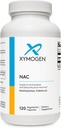 XYMOGEN NAC N-Acetyl-Cysteine 600mg - Καρδιαγγειακό, Αντιοξειδωτικό, Ηπατικό Detox + Συμπλήρωμα Ανοσολογικής Υποστήριξης - Υποστηρίζει τη σύνθεση γλουταθειόνης - Συμπλήρωμα NAC εκτός ΓΤΟ (120 κάψουλες)