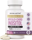 Ελβετική Activa+ Labs Myo Inositol Supplement & D-Chiro Inositol Supplement - Premium Hormone Balance for Women & PCOS Supplement - Ρυθμιζόμενος Εμμηνορρυσιακός Κύκλος - Υποστήριξη Ωαρίου - 30 Ημέρες Προμήθεια