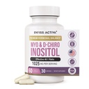 Swiss Activa+ Labs Myo Inositol & D-Chiro Inositol Supplement – 40:1 Ratio – Women’s Hormone Support – Supports Overall Menstrual Health & Metabolic Wellness – 30 Day Supply