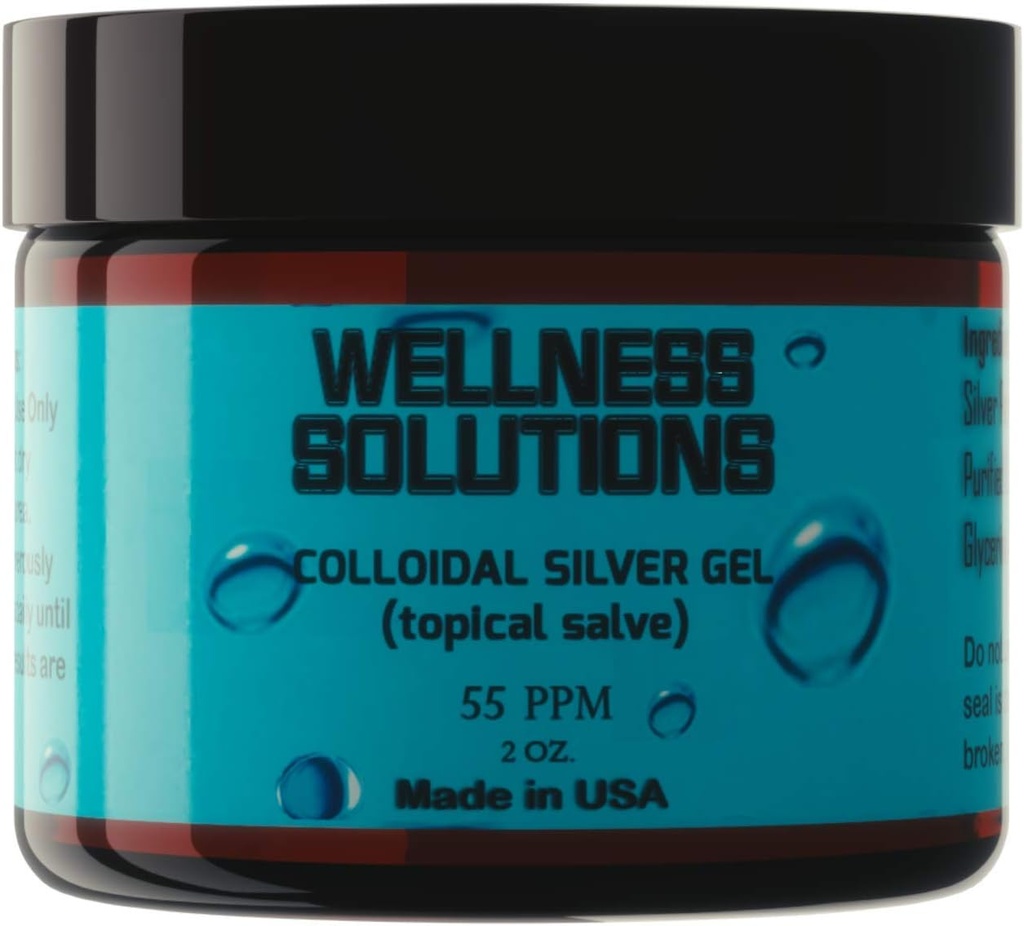 Κολλοειδές ασημί γέλη - Λύσεις ευεξίας - Topical Gel - Vegan & Gluten Free - 2 oz.-L8