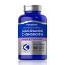 Piping Rock Glucosamine Chondroitin MSM Turmeric | 180 Caplets | Triple Strength | Advanced Supplement | Non-GMO, Gluten Free