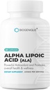 Alpha Lipoic Acid 650mg, Υποστηρίζει την Αντιοξειδωτική Υγεία και τη Συνολική Υγεία, Προάγει τη Συνολική Υγεία & Ευεξία, ALA 60 Κάψουλες - Made in USA - Vegan, Non-GMO, Gluten Free