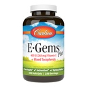 Carlson - E-Gems Plus, Φυσική Βιταμίνη Ε 400 IU, Υποστηρίζει μια υγιή καρδιά, 250 μαλακά τζελ