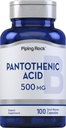Piping Rock Pantothenic Acid 500mg 
