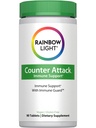Rainbow Light Counter Ανοσοποιητική υποστήριξη, συμπλήρωμα διατροφής παρέχει ανοσοενισχυτική υποστήριξη, με βιταμίνη C, ψευδάργυρο και 3 Στοχευμένες βότανες, Vegan και χωρίς γλουτένη, 90 Count