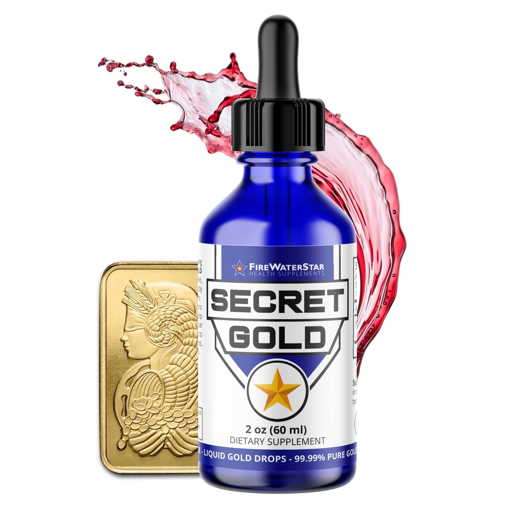 FWS Colloidal Gold Liquid Drops, Ascension Meditation Spiritual Aid Brain Boost, Enhance Awareness Clarity Dreams Intuition, Made from 99.99% Pure Swiss Gold, 100 ppm, Ruby Red, Real 24K