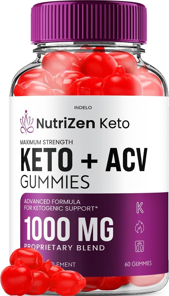 NutriZen Keto ACV Gummies - Advanced Formula Nutri Zen Keto Plus ACV Gummies Apple Cider Vinegar Keto Nutrizen ACV Gummies Συμπλήρωμα διατροφής Κριτικές Άνδρες Γυναίκες (60 Gummies)