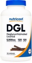 Κάψουλες Εκχυλίσματος γλυκόριζας DGL Deglycyrrhizinated (εκχύλισμα 500mg, ισοδύναμο με 5, 000mg Licorice, 120 υπηρεσίες) - Μη ΓΤΟ, Vegan
