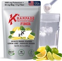 Krampade Fiber συμπλήρωμα ηλεκτρολύτες σκόνη - 9g Prebiotic Fiber + 2000mg συμπλήρωμα καλίου + μαγνήσιο 