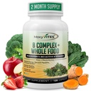 MoxyVites Vitamin B Complex - Β Βιταμίνες Ολόκληρο συμπλήρωμα διατροφής, B12 Methylcobalamin, B1, B2, B3, B5, B6, B7, B9 - για το άγχος, την ενέργεια και την ανοσοποιητική υποστήριξη, Vegan, 120 κάψουλες