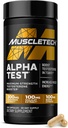 MuscleTech Testosterone Booster για άνδρες, AlphaTest - T-Boost Mens συμπλήρωμα με Tribulus Terrestris & Boron - Καθημερινή ανδρικό γυμναστήριο συμπληρώματα προπόνησης για την ανάπτυξη μυών, Stamina & Energy - 120 χάπια