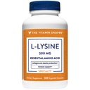 Η βιταμίνη Shoppe L-Lysine 500MG μία φορά την ημέρα (300 κάψουλες)