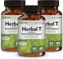 DailyNutra Herbal T Ανδρική Φόρμουλα για την Αντοχή, Ζωτικότητα, & Υγιεινή γήρανση - με KSM-66 Ashwagandha, Tongkat Ali, Tribulus, Eleuthero, & Horny Goat Weed (3-Pack)